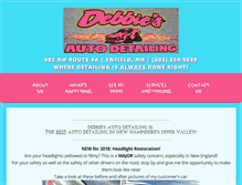 Tablet Screenshot of debbiesdetailing.com